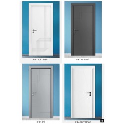 F-57 SOFT BEYAZ F-61 ANTRASİT  F-61 GRİ  F-64 SOFT BEYAZ PVC KAPI SERİSİ