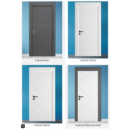 F-02 ANTRASİT / BEYAZ  F-03 SOFT BEYAZ / SOFT BEYAZ ANTRASİT
