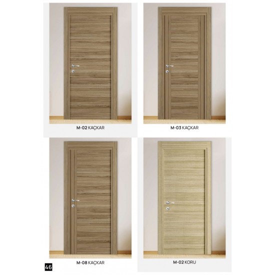 M-02 M-03 M-08 KAÇKAR M-02 KORU DÜZ MİKROLAMİNE KAPI