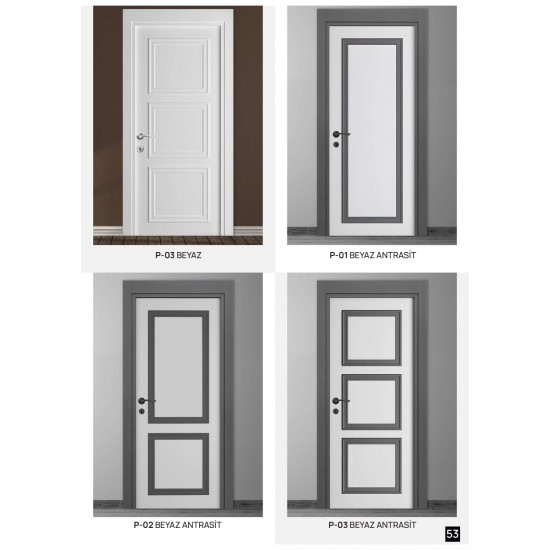 P-03 BEYAZ P-01 P-02 P-03 ANTRASİT BEYAZ
