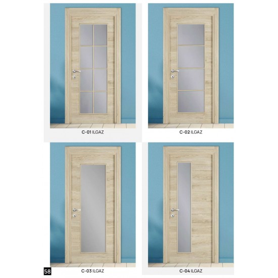 C-01 C-02 C-03 C-04 ILGAZ CAMLI KAPI SERİSİ