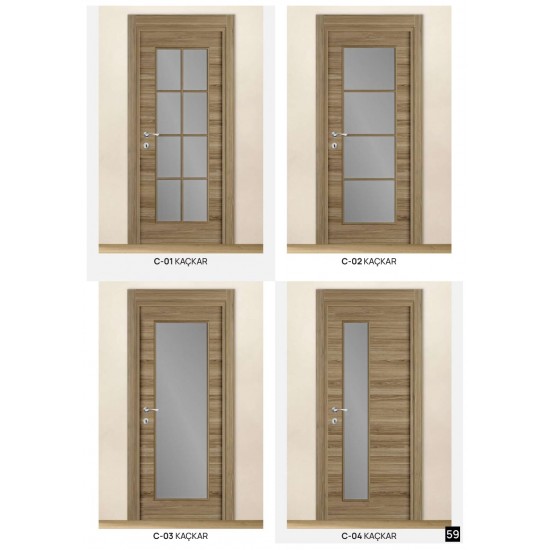 C-01 C-02 C-03 C-04 KAÇKAR CAMLI KAPI SERİSİ