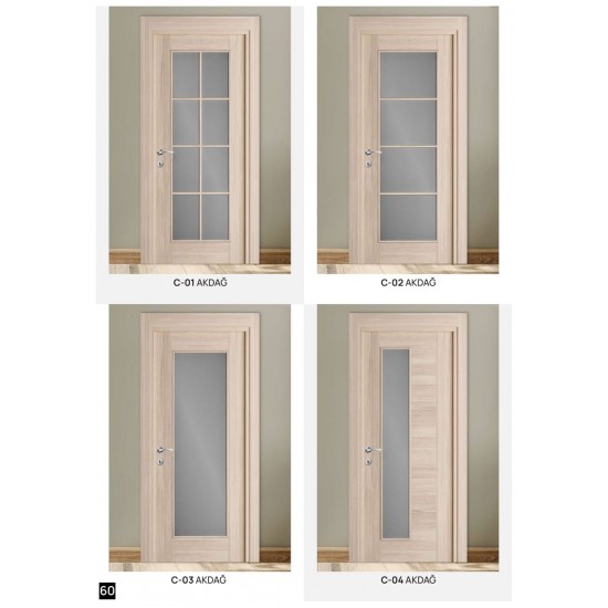C-01 C-02 C-03 C-04 AKDAĞ CAMLI KAPI SERİSİ