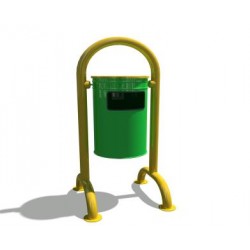 BÜKÜM AYAKLI BAHÇE ÇÖP KOVALARI - METAL ÇÖP KUTUSU