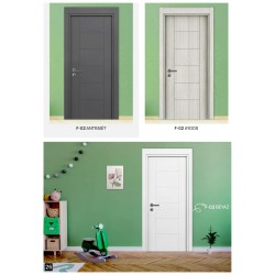 F-02 ANTRASİT BEYAZ AYDOS MİKROLAMİNE FUGALI KAPI SERİSİ