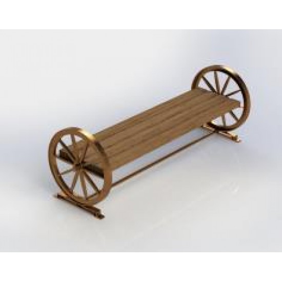 TEKERLEK DÖKÜM OTURMA BANKI - SIRTLIKSIZ