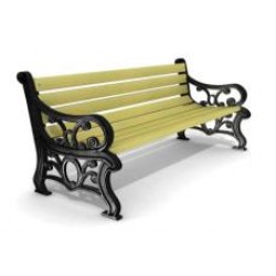 NOSTALJİ OTURMA BANKI ALÜMİNYUM DÖKÜM AYAKLI