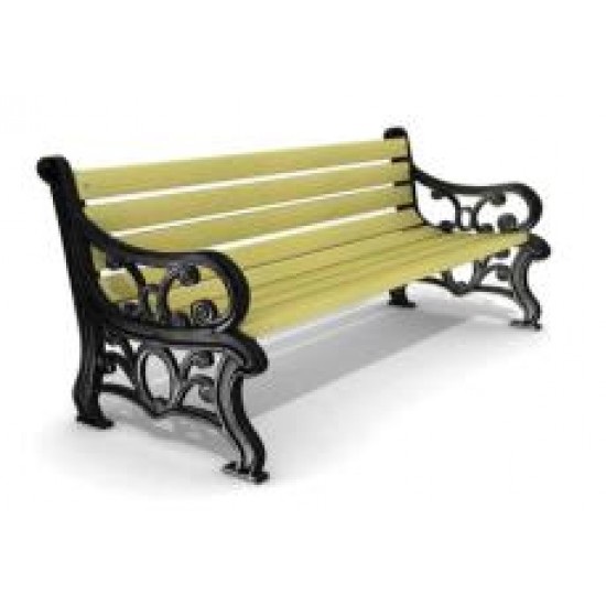 NOSTALJİ OTURMA BANKI ALÜMİNYUM DÖKÜM AYAKLI