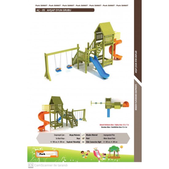 AÇ-05 AHŞAP OYUN GRUBU