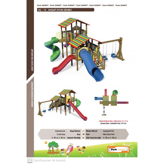 AÇ-12 AHŞAP OYUN GRUBU
