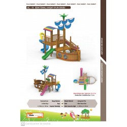 AÇ-19 AHŞAP GEMİ TEMALI OYUN GRUBU