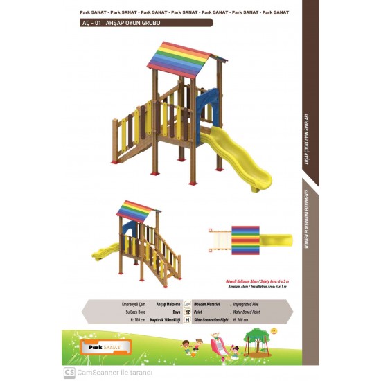 AÇ-01 AHŞAP ÇOCUK OYUN GRUBU AÇ-01 AHŞAP ÇOCUK OYUN GRUBU