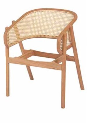 CANE HASIRLI KOLLU SANDALYE
